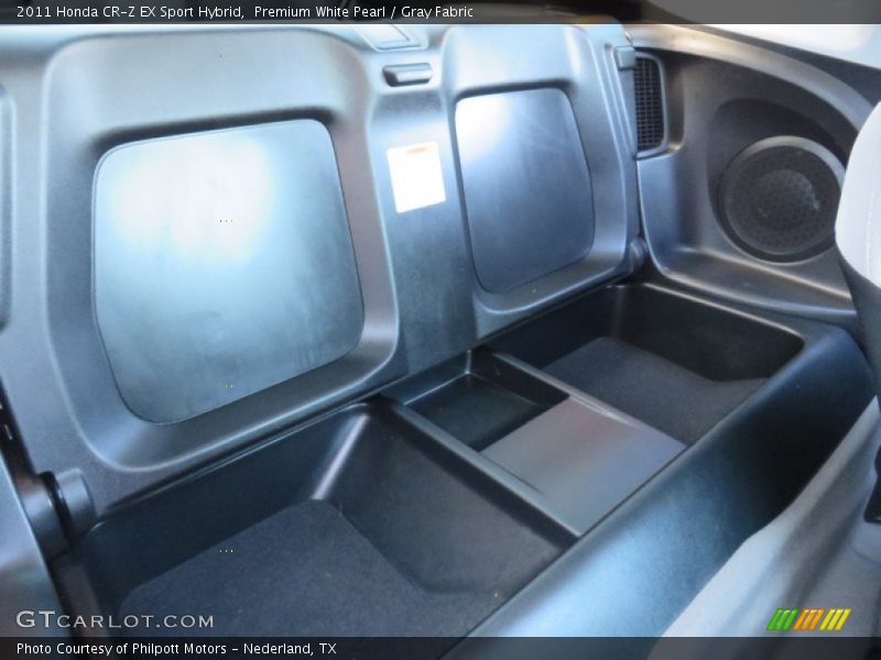 Premium White Pearl / Gray Fabric 2011 Honda CR-Z EX Sport Hybrid