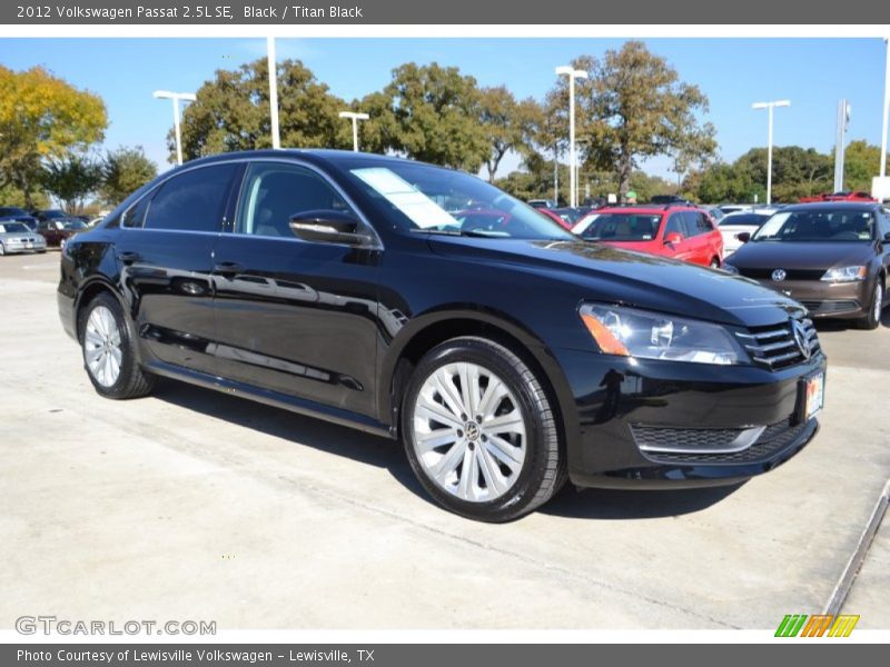 Black / Titan Black 2012 Volkswagen Passat 2.5L SE