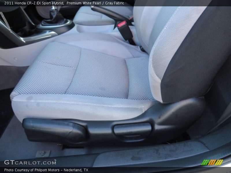 Premium White Pearl / Gray Fabric 2011 Honda CR-Z EX Sport Hybrid
