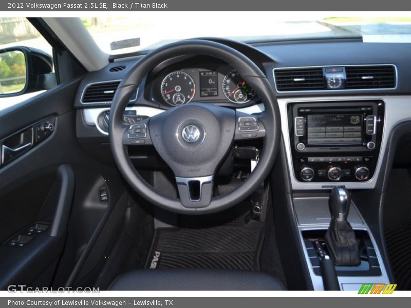 Black / Titan Black 2012 Volkswagen Passat 2.5L SE
