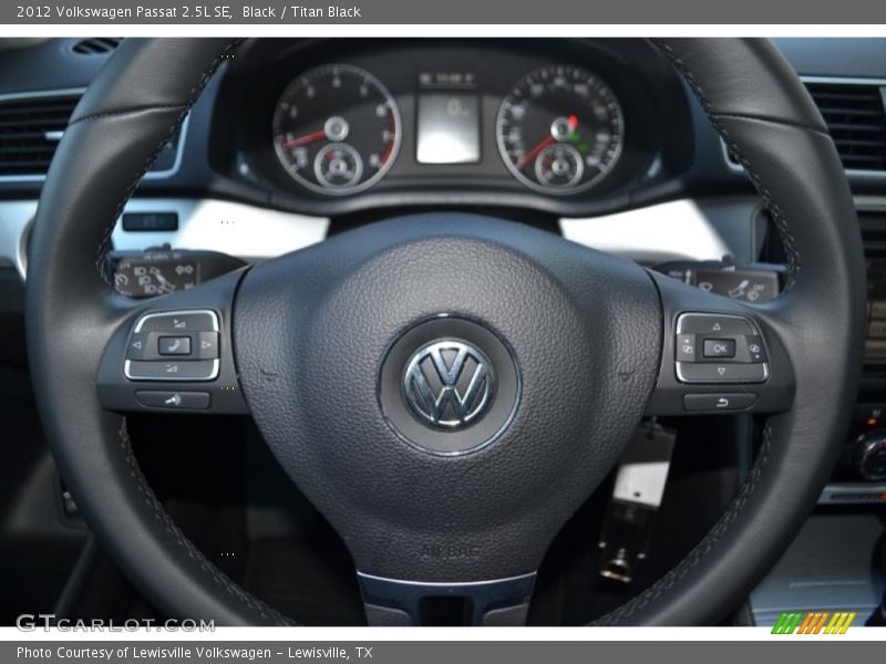 Black / Titan Black 2012 Volkswagen Passat 2.5L SE