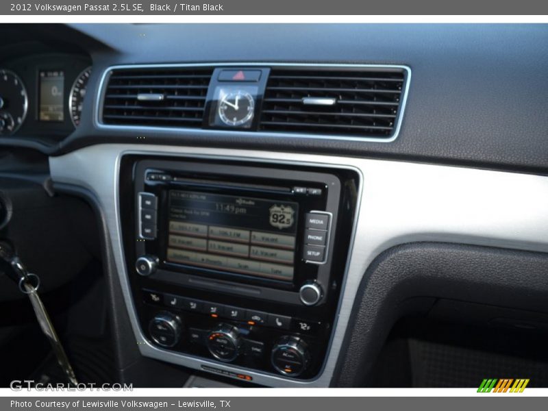 Black / Titan Black 2012 Volkswagen Passat 2.5L SE