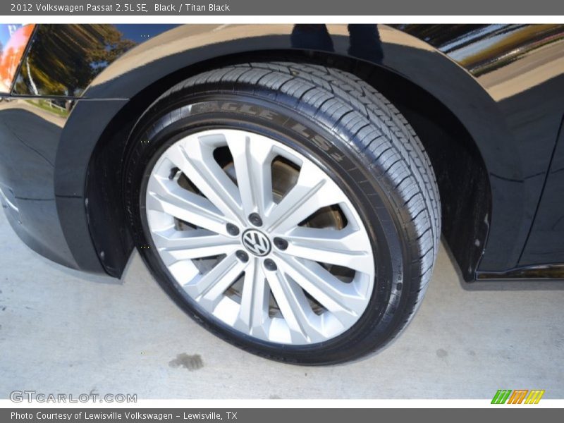 Black / Titan Black 2012 Volkswagen Passat 2.5L SE