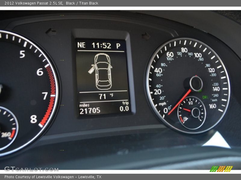 Black / Titan Black 2012 Volkswagen Passat 2.5L SE