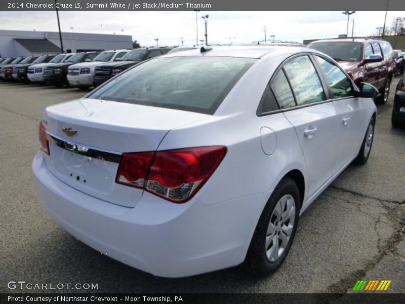 Summit White / Jet Black/Medium Titanium 2014 Chevrolet Cruze LS