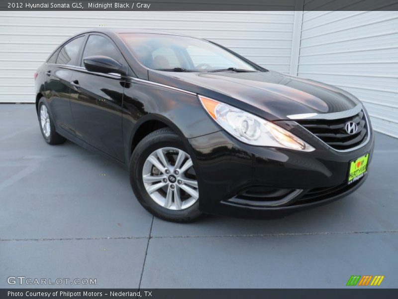 Midnight Black / Gray 2012 Hyundai Sonata GLS