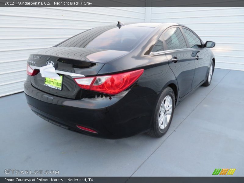 Midnight Black / Gray 2012 Hyundai Sonata GLS