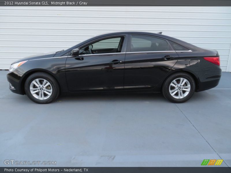 Midnight Black / Gray 2012 Hyundai Sonata GLS