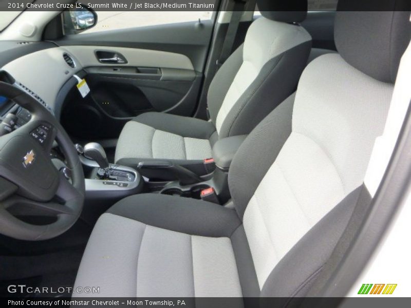 Summit White / Jet Black/Medium Titanium 2014 Chevrolet Cruze LS
