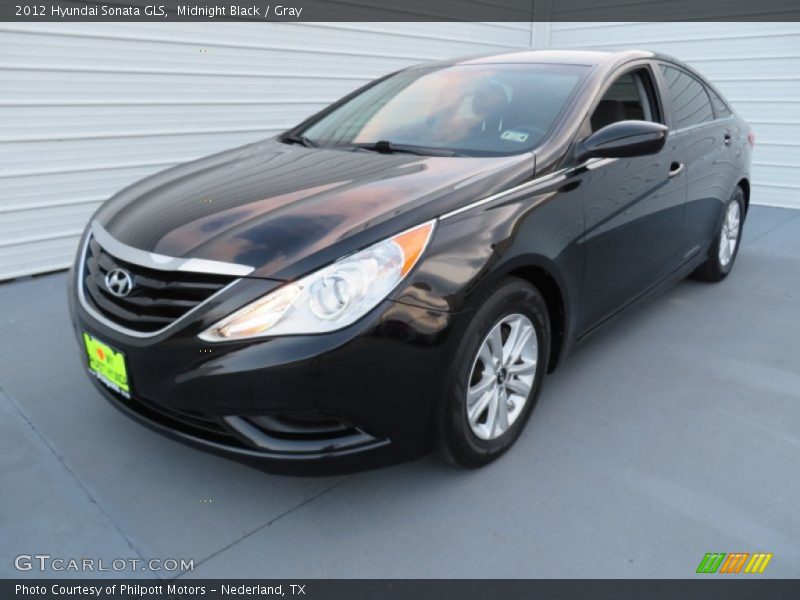 Midnight Black / Gray 2012 Hyundai Sonata GLS