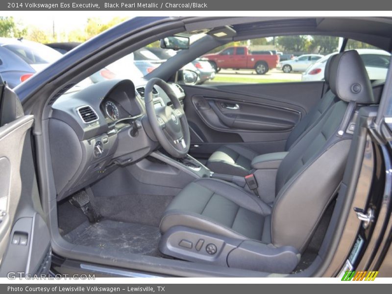 Black Pearl Metallic / Charcoal/Black 2014 Volkswagen Eos Executive
