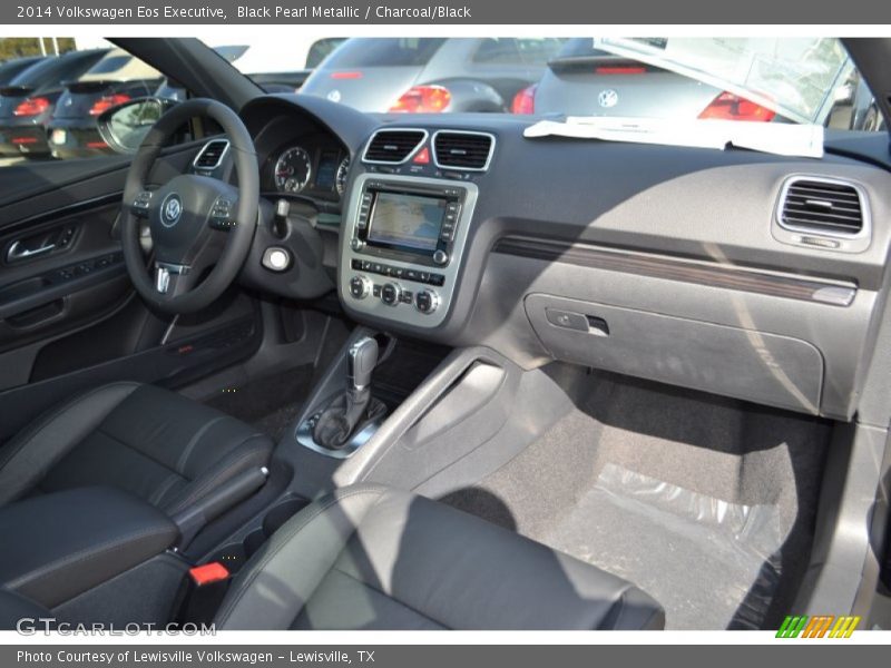 Black Pearl Metallic / Charcoal/Black 2014 Volkswagen Eos Executive