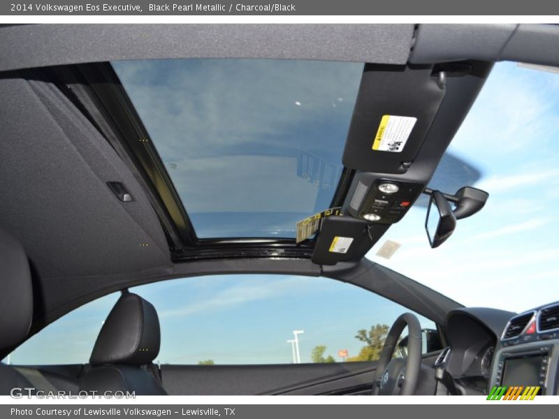 Black Pearl Metallic / Charcoal/Black 2014 Volkswagen Eos Executive