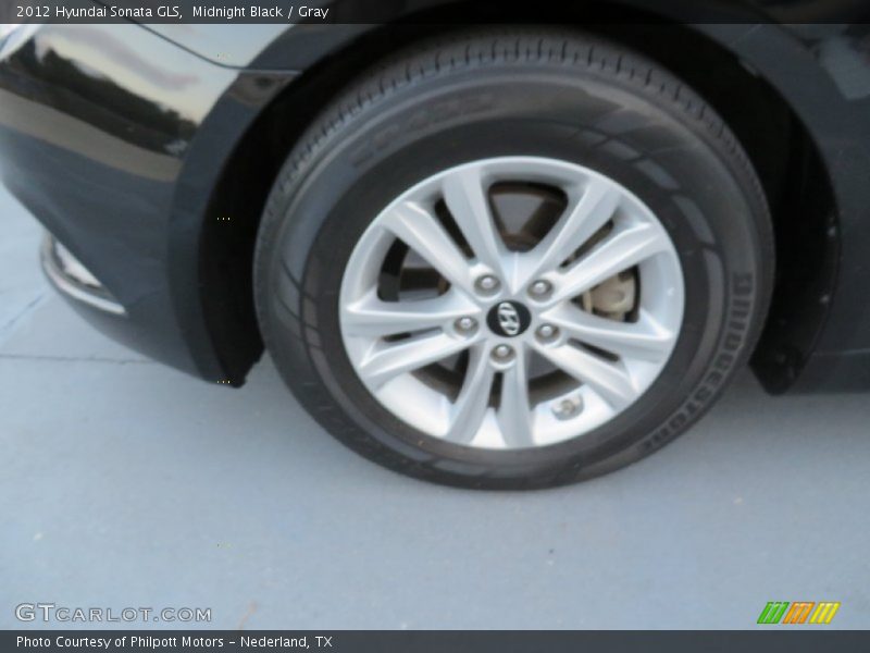 Midnight Black / Gray 2012 Hyundai Sonata GLS