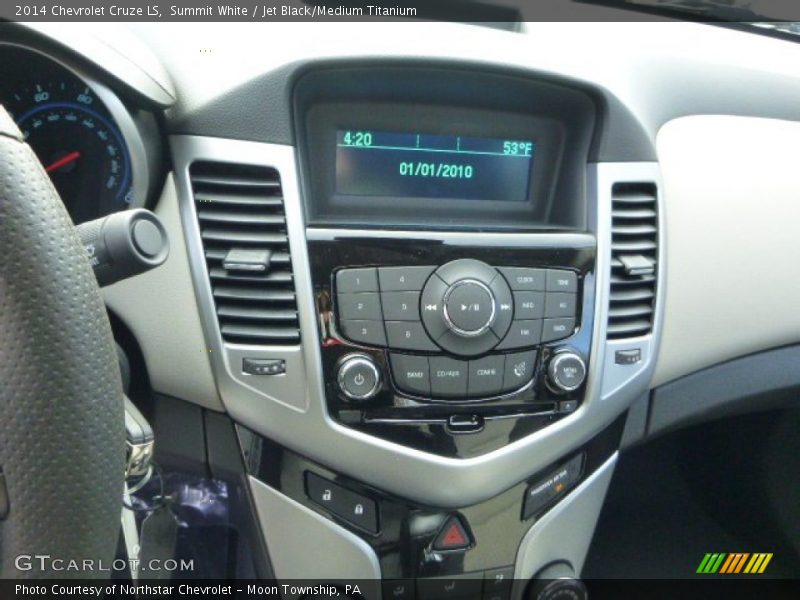 Summit White / Jet Black/Medium Titanium 2014 Chevrolet Cruze LS