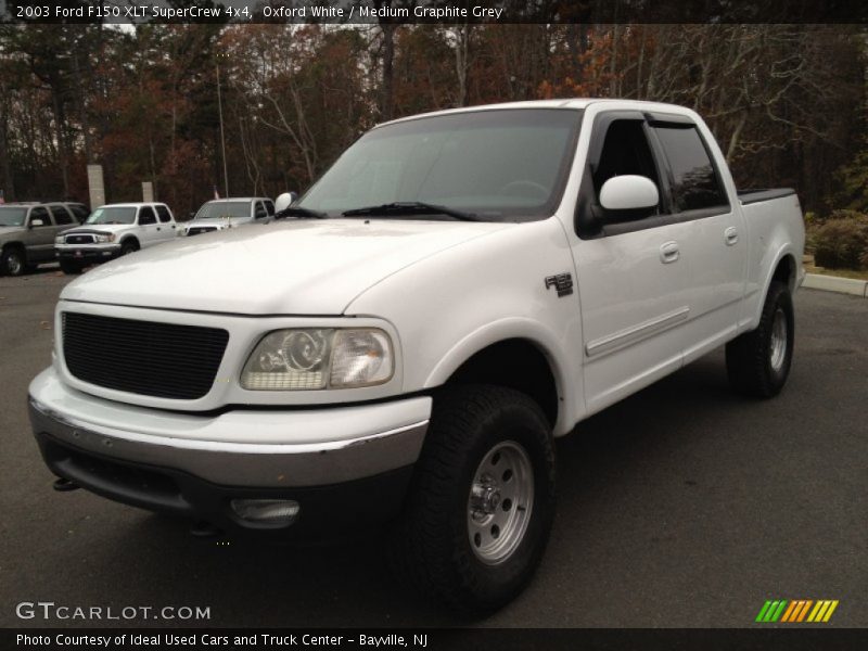 Oxford White / Medium Graphite Grey 2003 Ford F150 XLT SuperCrew 4x4