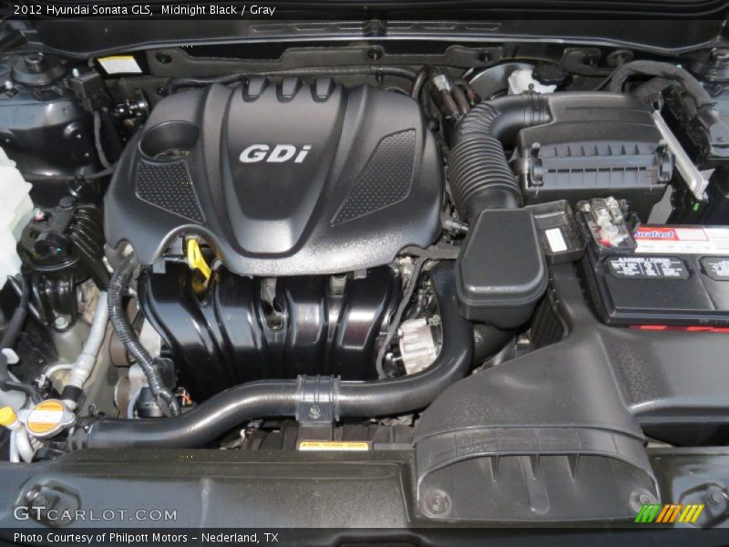 Midnight Black / Gray 2012 Hyundai Sonata GLS