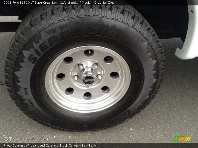 Oxford White / Medium Graphite Grey 2003 Ford F150 XLT SuperCrew 4x4