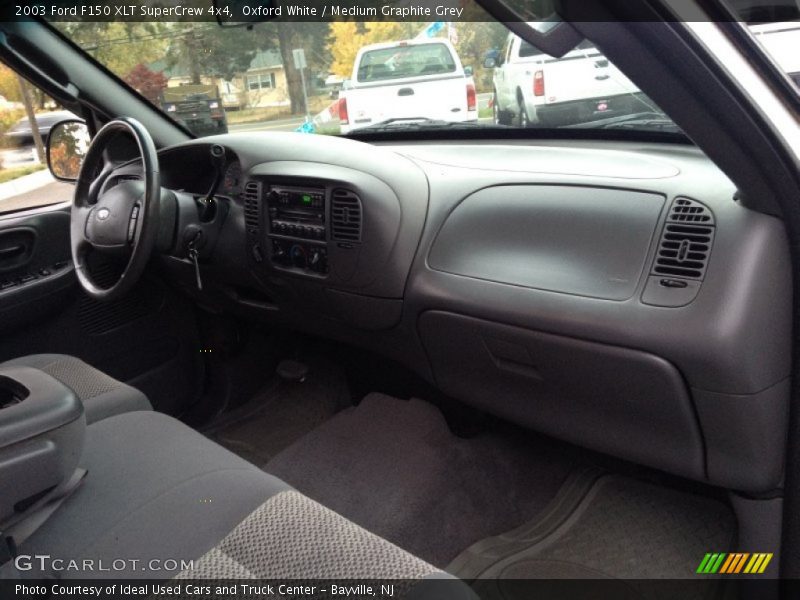 Oxford White / Medium Graphite Grey 2003 Ford F150 XLT SuperCrew 4x4