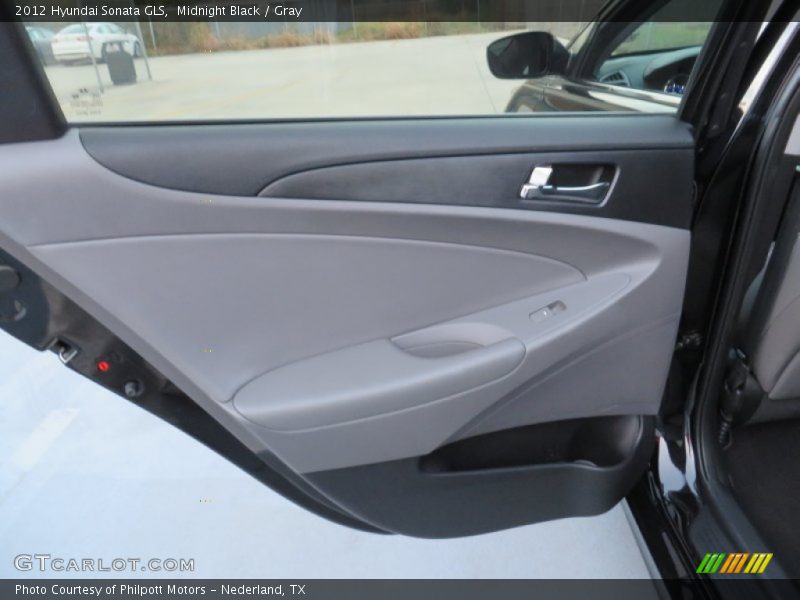 Midnight Black / Gray 2012 Hyundai Sonata GLS