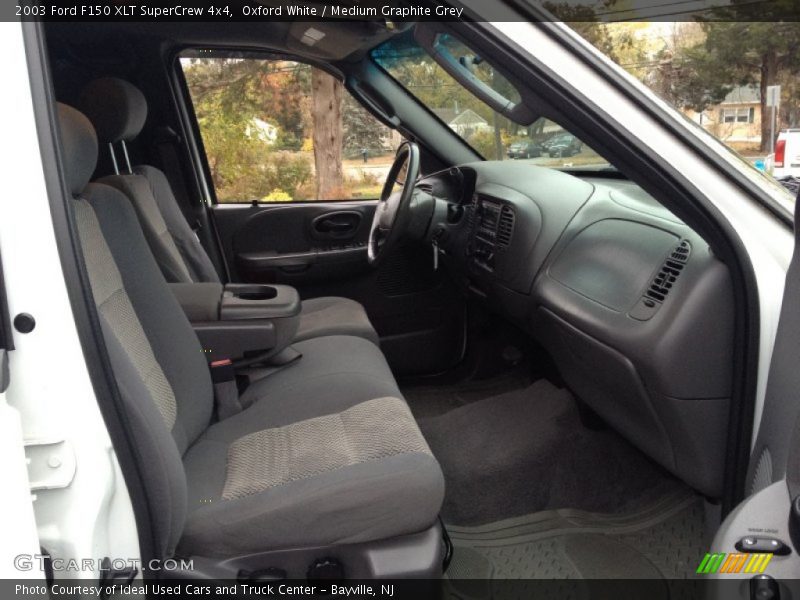 Oxford White / Medium Graphite Grey 2003 Ford F150 XLT SuperCrew 4x4