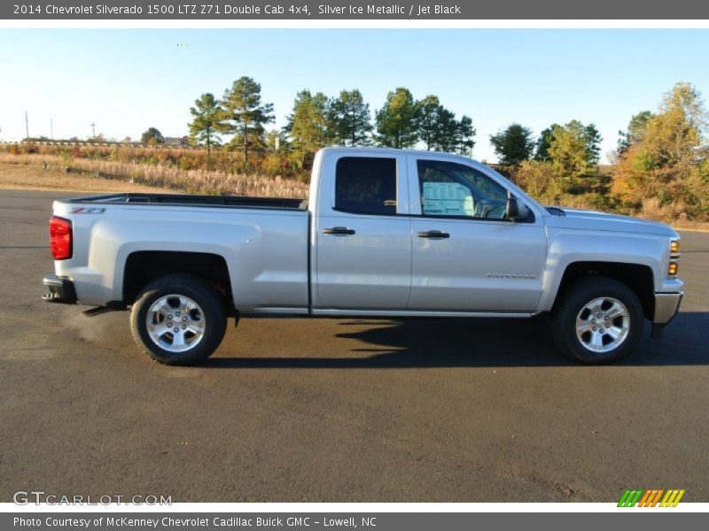Silver Ice Metallic / Jet Black 2014 Chevrolet Silverado 1500 LTZ Z71 Double Cab 4x4