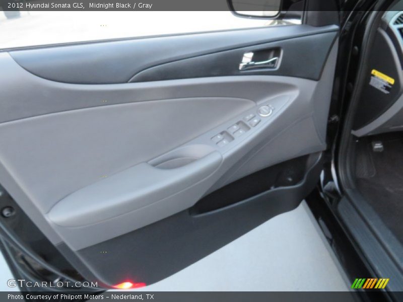 Midnight Black / Gray 2012 Hyundai Sonata GLS