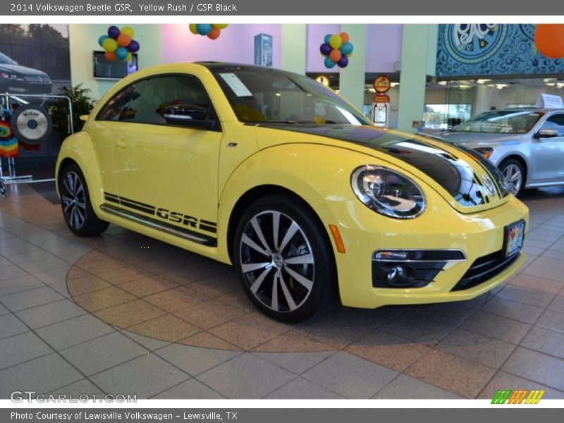 Yellow Rush / GSR Black 2014 Volkswagen Beetle GSR