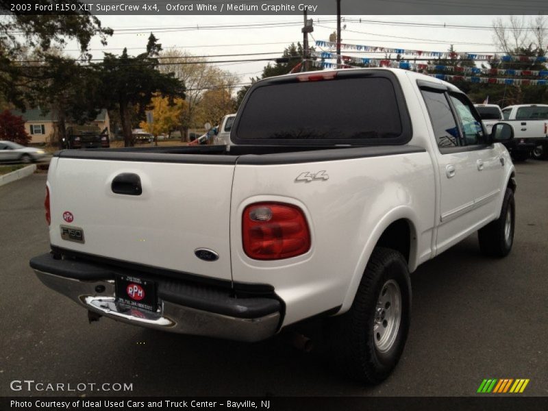 Oxford White / Medium Graphite Grey 2003 Ford F150 XLT SuperCrew 4x4