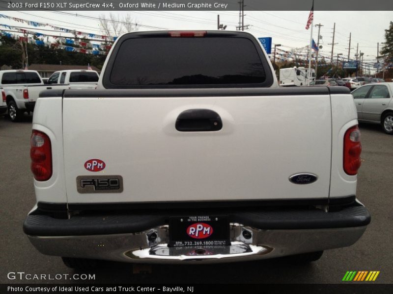 Oxford White / Medium Graphite Grey 2003 Ford F150 XLT SuperCrew 4x4