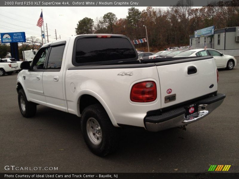Oxford White / Medium Graphite Grey 2003 Ford F150 XLT SuperCrew 4x4