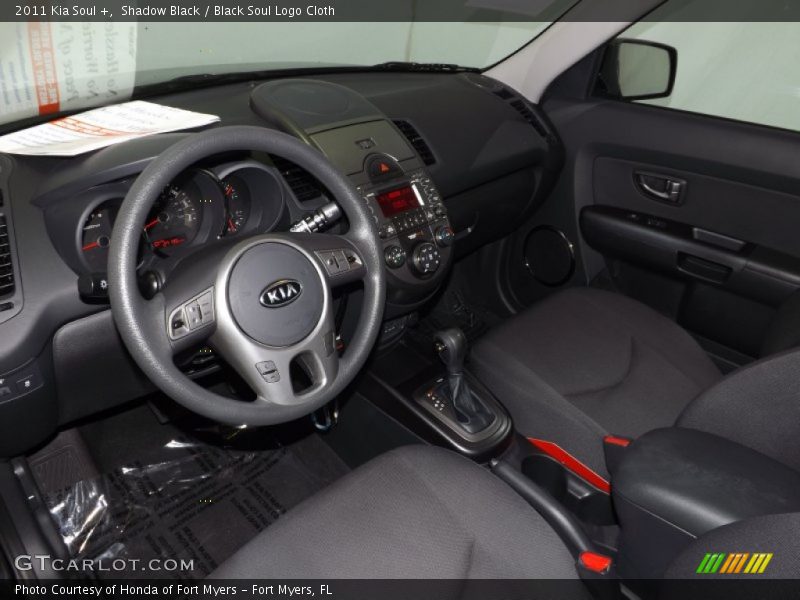 Shadow Black / Black Soul Logo Cloth 2011 Kia Soul +