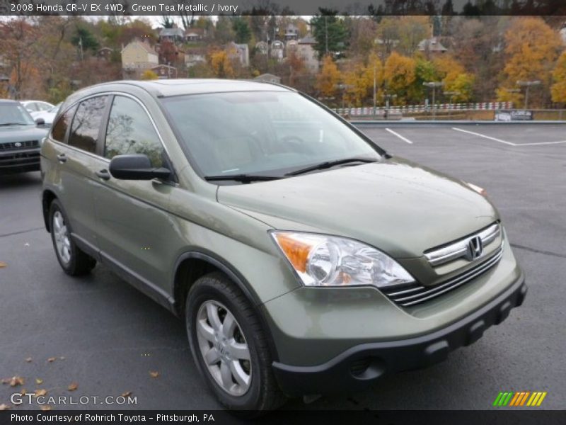 Green Tea Metallic / Ivory 2008 Honda CR-V EX 4WD