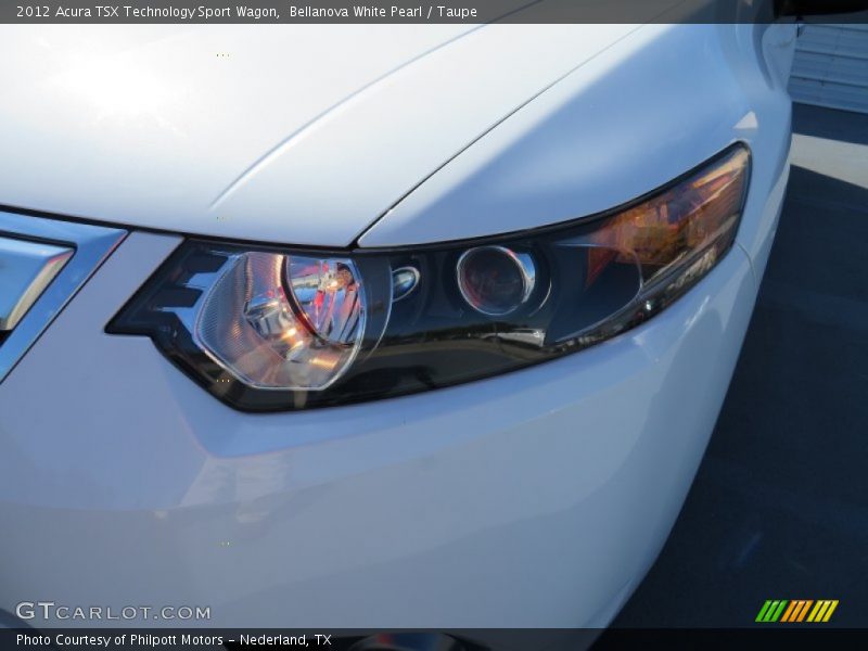 Bellanova White Pearl / Taupe 2012 Acura TSX Technology Sport Wagon