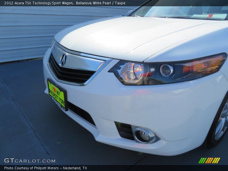 Bellanova White Pearl / Taupe 2012 Acura TSX Technology Sport Wagon