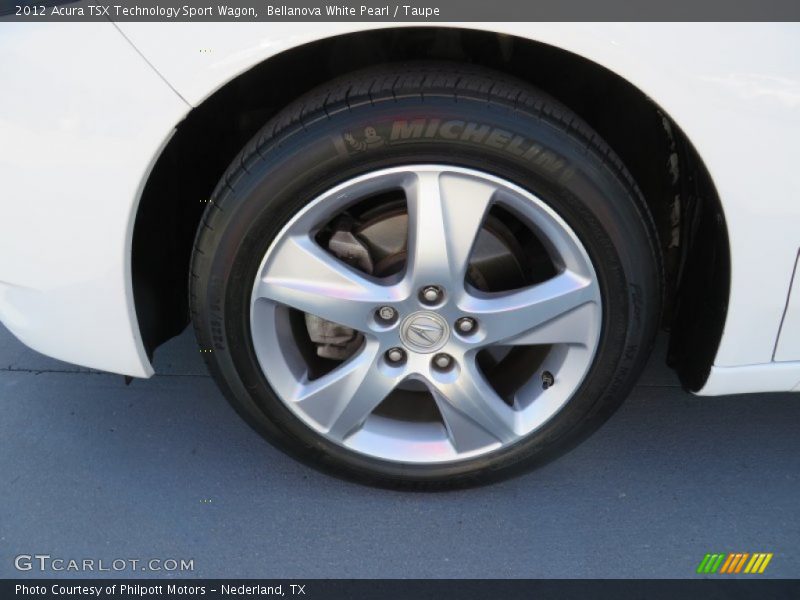 Bellanova White Pearl / Taupe 2012 Acura TSX Technology Sport Wagon