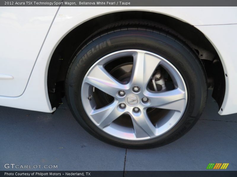 Bellanova White Pearl / Taupe 2012 Acura TSX Technology Sport Wagon
