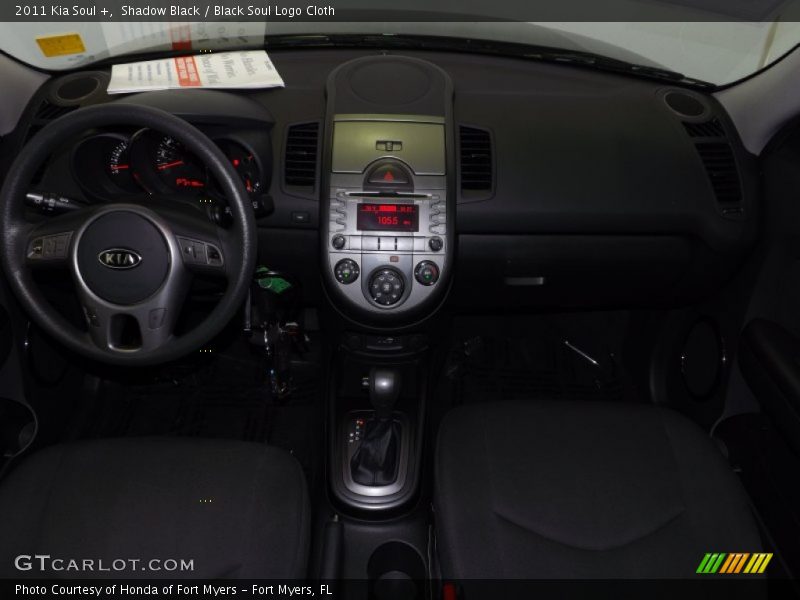 Shadow Black / Black Soul Logo Cloth 2011 Kia Soul +