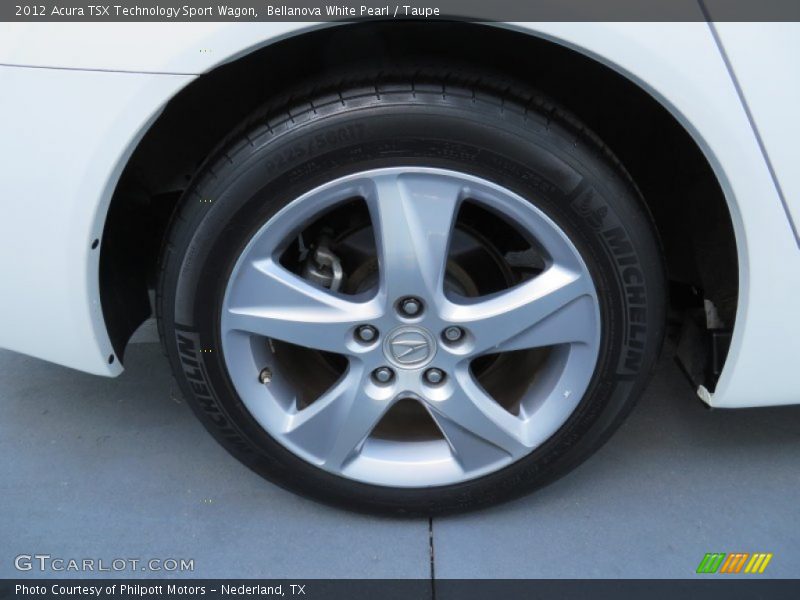 Bellanova White Pearl / Taupe 2012 Acura TSX Technology Sport Wagon