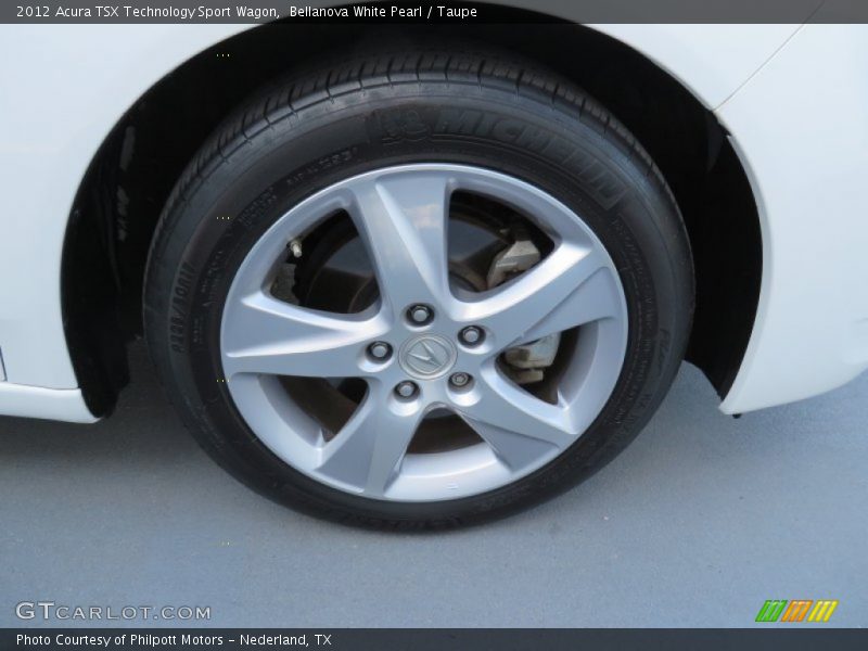 Bellanova White Pearl / Taupe 2012 Acura TSX Technology Sport Wagon