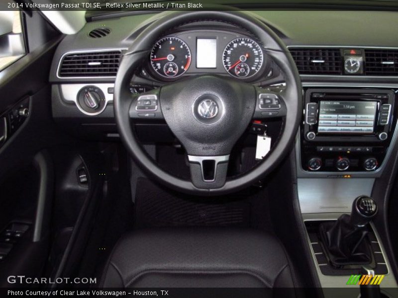 Reflex Silver Metallic / Titan Black 2014 Volkswagen Passat TDI SE