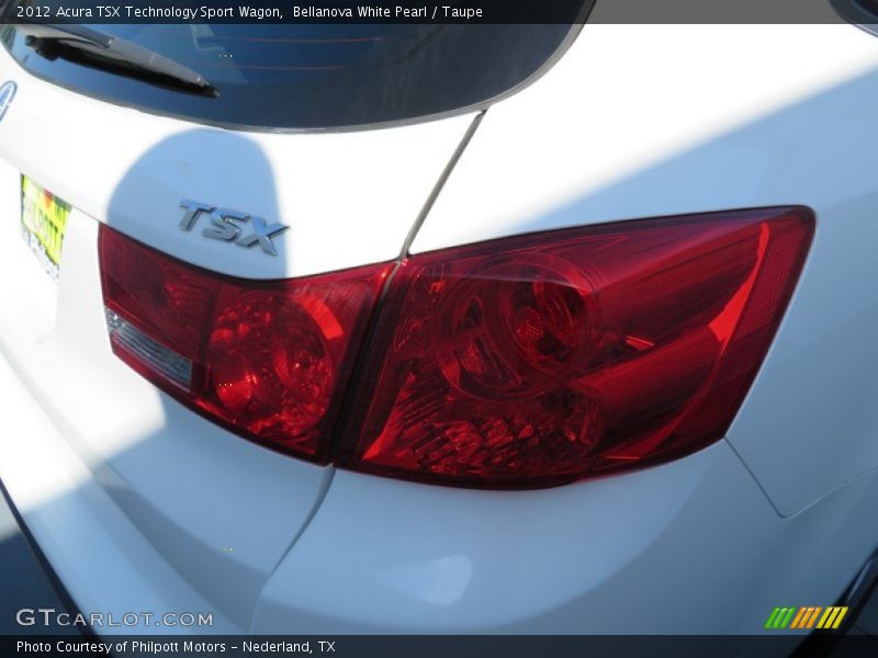 Bellanova White Pearl / Taupe 2012 Acura TSX Technology Sport Wagon