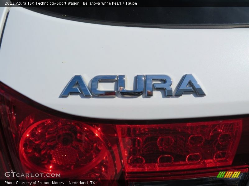 Bellanova White Pearl / Taupe 2012 Acura TSX Technology Sport Wagon