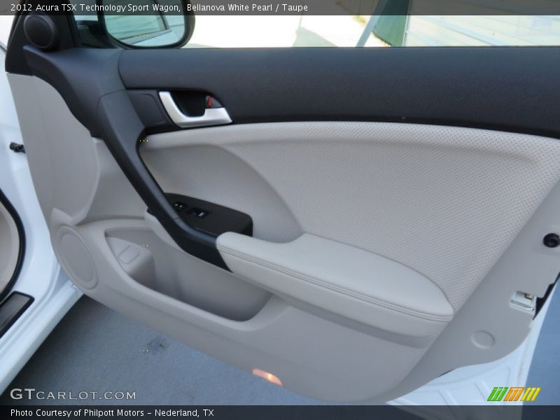 Bellanova White Pearl / Taupe 2012 Acura TSX Technology Sport Wagon