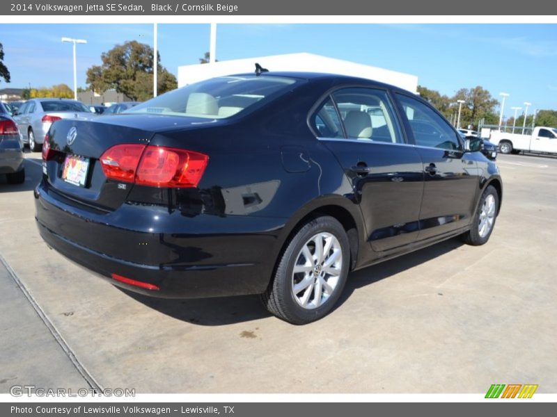 Black / Cornsilk Beige 2014 Volkswagen Jetta SE Sedan
