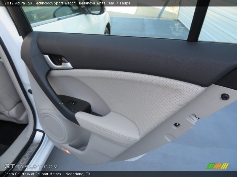 Bellanova White Pearl / Taupe 2012 Acura TSX Technology Sport Wagon