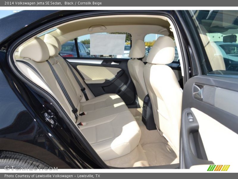 Black / Cornsilk Beige 2014 Volkswagen Jetta SE Sedan