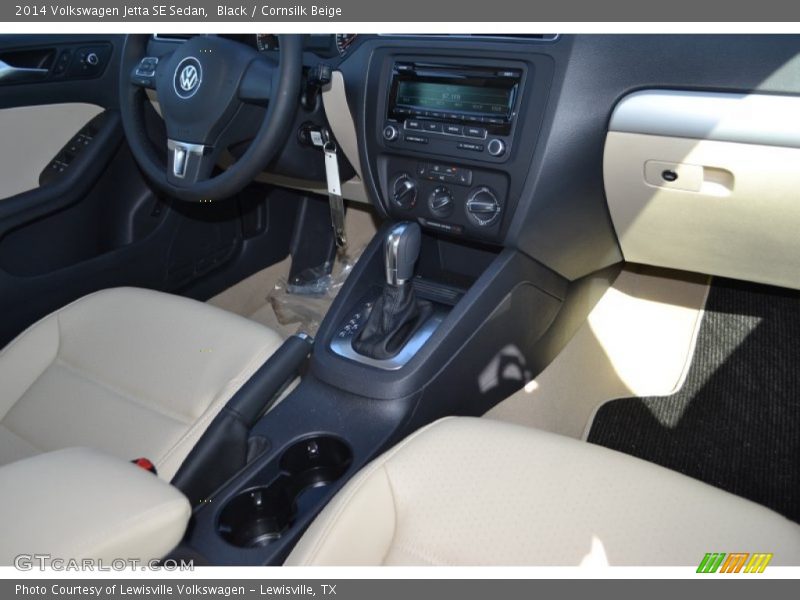 Black / Cornsilk Beige 2014 Volkswagen Jetta SE Sedan
