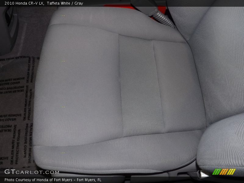 Taffeta White / Gray 2010 Honda CR-V LX