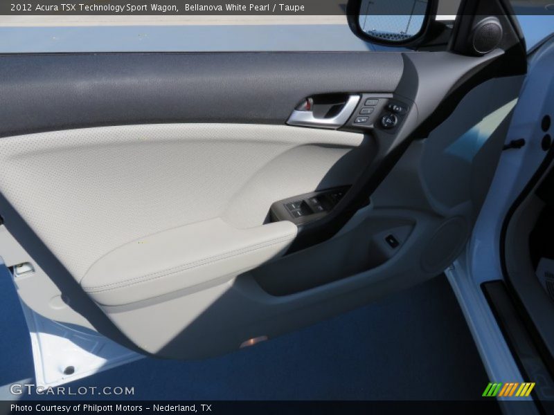 Bellanova White Pearl / Taupe 2012 Acura TSX Technology Sport Wagon